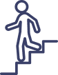 Unsafe stairs <br>or walkways